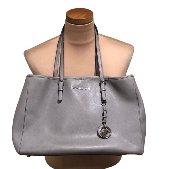 Michael Kors Jet Set Tote Bag Gray - Picture 1 of 11